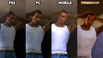 GTA SA Definitive vs PS2 vs Mobile vs PC Comparison