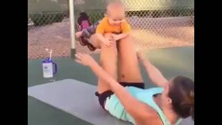 Superb Workout In Gym By A Young Girl