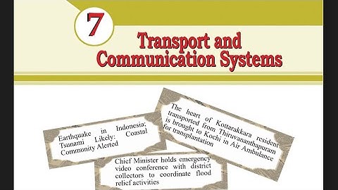 5th std|TRANSPORT AND COMMUNICATION SYSTEM|unit 7|new syllabus 