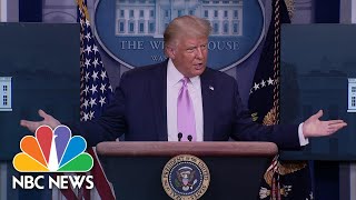 ‘They Like Me Very Much’: Trump Discusses The QAnon Conspiracy Theory Movement | NBC News NOW