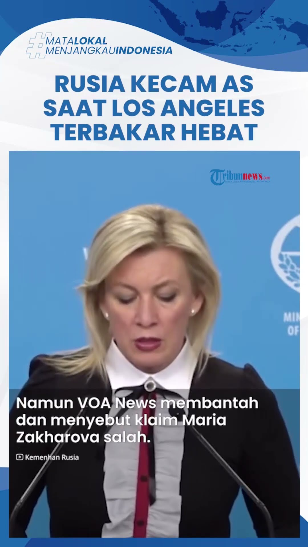 Kecam AS di Tengah Kebakaran Los Angeles, Rusia Dianggap Manfaatkan Bencana Jadi Alat Propaganda