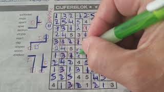 (#8604) Sunday. Tectonic01 Sudoku puzzle. Bonus Extra edition. 05-26-2024 Extra part 4 of 4