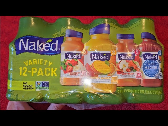  Naked Juice Variety Pack, Strawberry Banana, Mighty Mango,  Berry Blast and Blue Machine