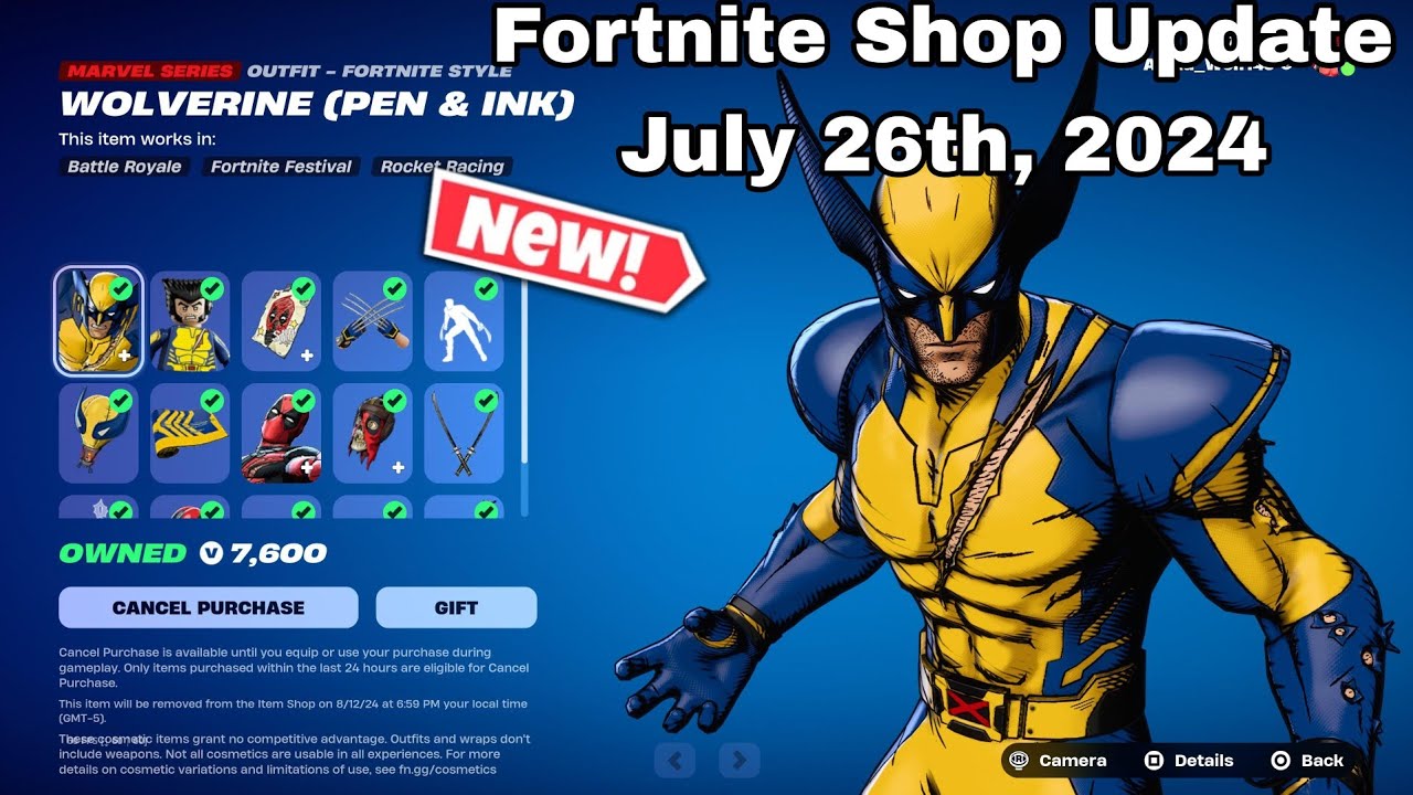 Fortnite: Item Shop Review [July 26th, 2024] (Fortnite Chapter 5) New ...