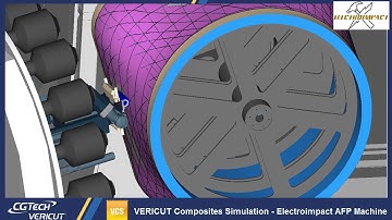 VERICUT Composites Programming and Simulation of an Electroimpact Casing sample