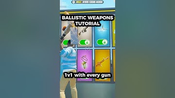 How To UNLOCK the BALLISTIC WEAPONS in 1v1 with every GUN!