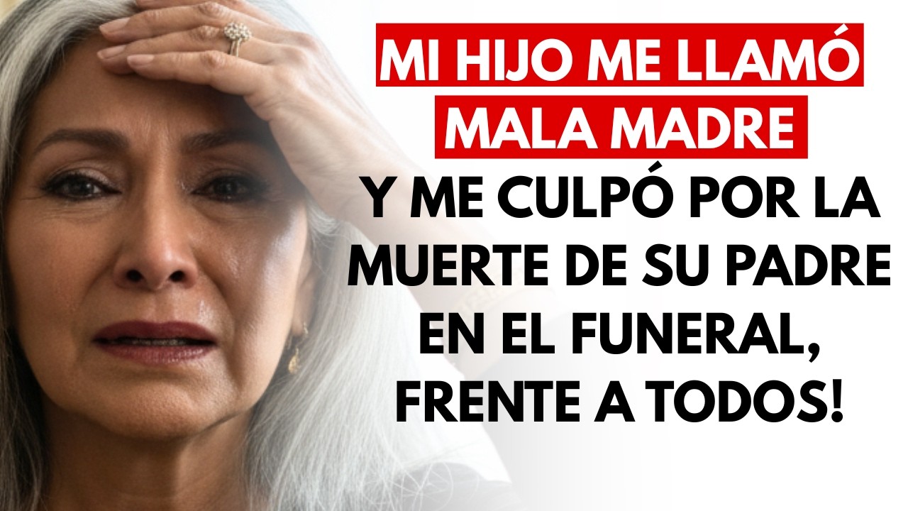 En el funeral de mi esposo, mi hijo me llamó 