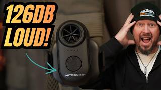 126 dB From THIS Nitecore NWE10 Electronic Whistle Review