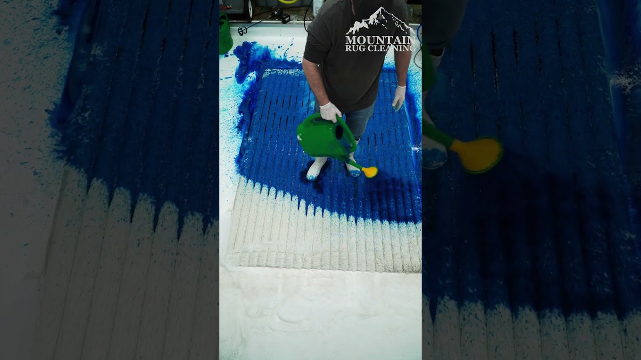 Satisfying Shaggy Rug Clean — The Best Moments. ASMR Carpet Cleaning. #shorts