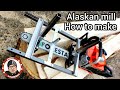 🇺🇦 5 Dollars - Homemade Alaskan mill | Portabe Sawmill || ⬇️ +Plans ⬇️