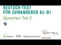 telc / Goethe Zertifikate A2/ B1 DTZ Mündliche Prüfung Teil 2 Bildbeschreibung | Learn German