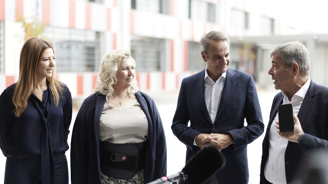 Επίσκεψη Κυριάκου Μητσοτάκη στο νέο σχολικό συγκρότημα του 4ου Γυμνασίου Ασπροπύργου – Video
