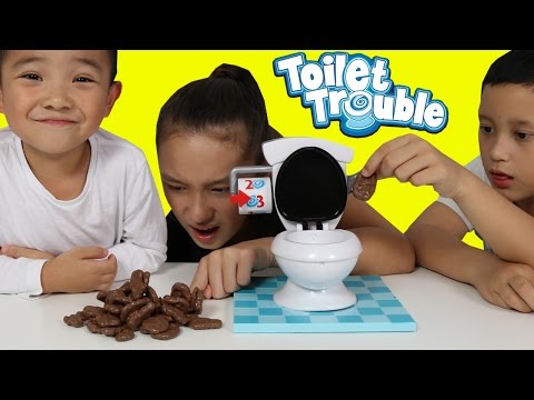 Toilet Trouble Game Funny Kids Challenge With CKN