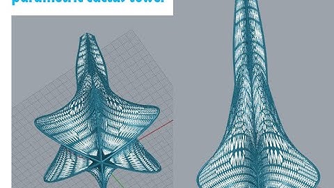 parametric cactus - cactus tower - parametric tower - grasshopper - rhino