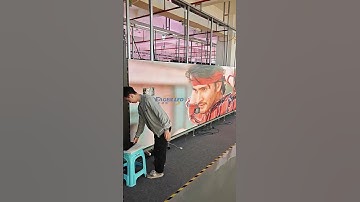 Installing this indoor LED screen was easy for me. #ledvideowall #leddisplay #eagerled #ledmodule