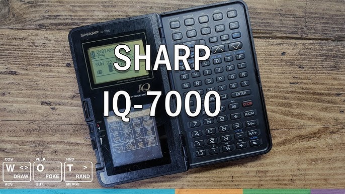 SHARP ZQ-2200 ELECTRONIC ORGANIZER 32KB CALCULATOR