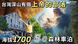 今晚睡雲的故鄉【新竹秘境鎮西堡神木森林】巨木群步道賞楓祕境露營車泊 Car CampingVan Life 《憂娘駕駛Outdoor》