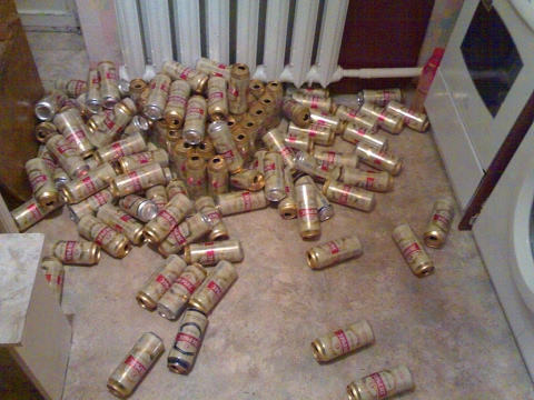 Пиво на голове