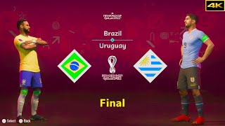 FIFA 23 | BRAZIL vs. URUGUAY | NEYMAR vs. SUAREZ | FIFA WORLD CUP FINAL | [4K]