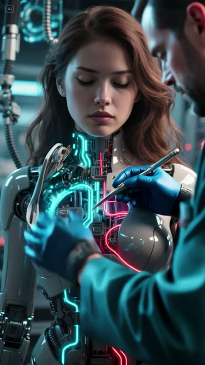 Exposed Circuits… Precision Repair of Her Cybernetic Chest 🔧🤖