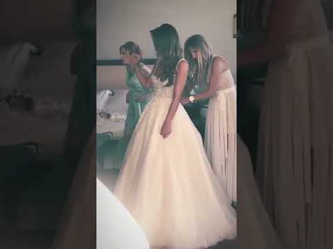 Ελένη Τσολάκη - Παύλος Πετρουλάκης: Το αδημοσίευτο βίντεο με τις ετοιμασίες της νύφης