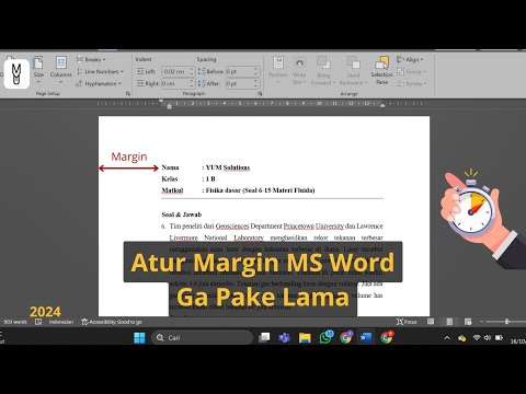Cara Cepat Mengatur Margin di Microsoft Word | Tutorial Singkat