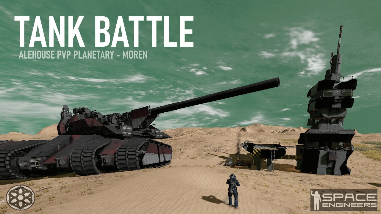 TANK BATTLE - Space Engineers PVP - Alehouse Planetary server - YouTube