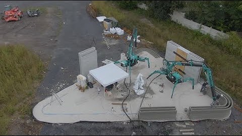 MaxiPrinter - Worksites with the concrete 3D printer
