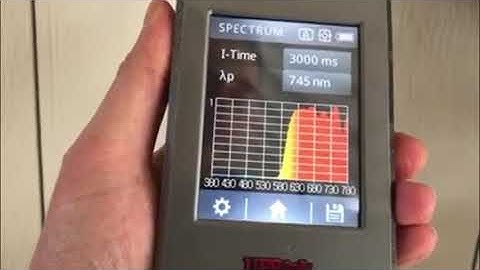 EMR-tek night time lens reading - spectrometer