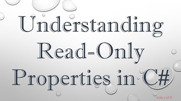 Understanding Read-Only Properties in C#