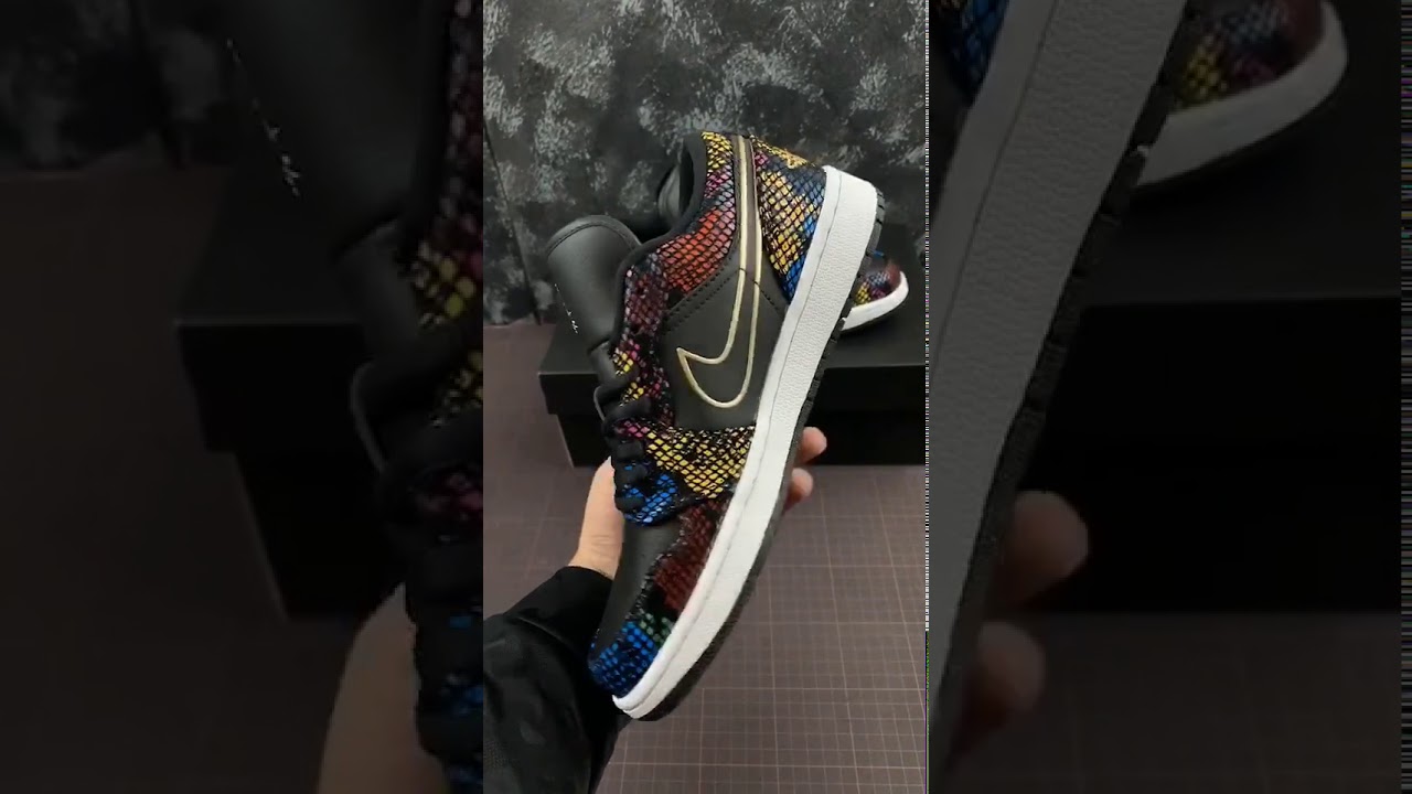 air jordan 1 low multicolor snakeskin