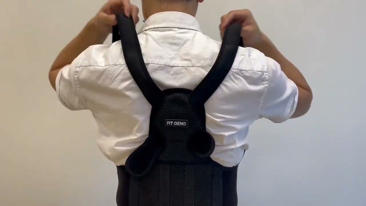 How to put on Fit Geno Posture Corrector Part 1 