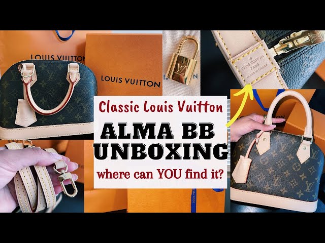 LV Unboxing FINALLY! (Louis Vuitton Alma BB Monogram Review) + MADE IN  FRANCE 