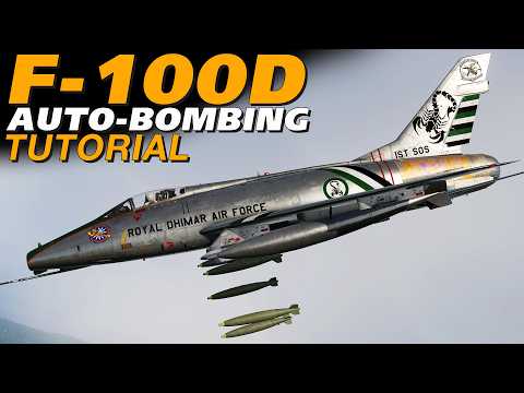 DCS F-100D Super Sabre A-4 Gunsight AUTO-BOMBING Mode Tutorial!