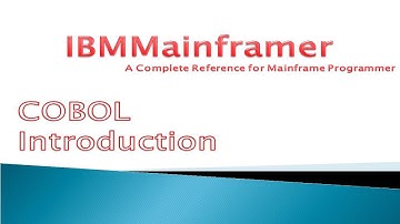 COBOL Tutorial - COBOL Introduction | What is COBOL ? | Mainframe COBOL Introduction