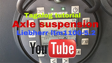Tagalog tutorial,Using remote for axle suspension,Liebherr ltm 1100-5.2