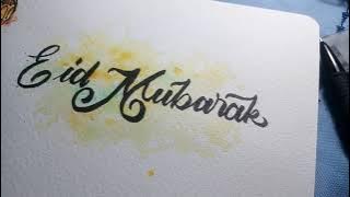 Lettering Happy Eid Mubarak
