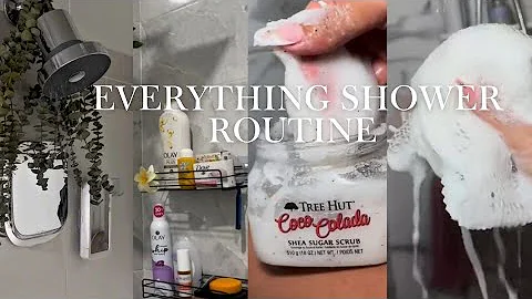 EVERYTHING SHOWER ROUTINE | Glowy Skin | Smell good all day | Favourites products | Selfcare 