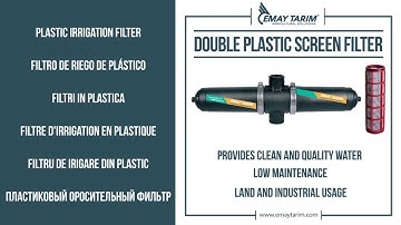 DOUBLE PLASTIC SCREEN FILTER