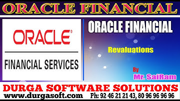 Oracle Finacial||online training||Revaluations by Sairam