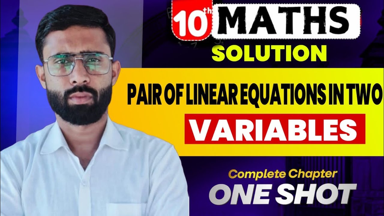 Solution ,Pair of linear equation in two variable class 10th maths
