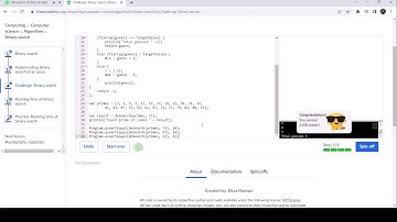 Challenge Binary Search Khan Academy