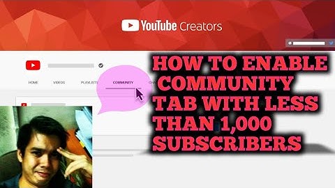 HOW TO ENABLE COMMUNITY TAB WITH LESS THAN 1,000 SUBSCRIBERS | CHUCK TV PLUS