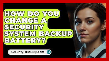 How Do You Change A Security System Backup Battery? - SecurityFirstCorp.com
