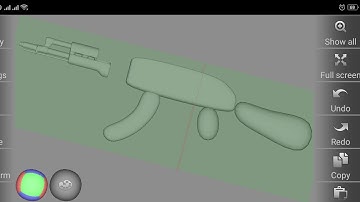 How To Model A Detailed AK-47 Rifle With Subdivformer (SDF 3D) On Android (Part 3)