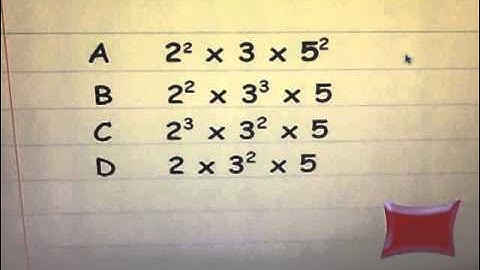 Prime Factorization with Exponents
