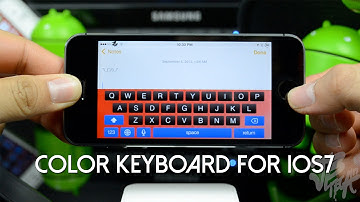 iOS 7 Jailbreak: Color Keyboard for iOS 7 - Customize your keyboard on iOS 7