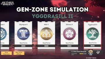 [Aether Gazer] Karasugo Imbroglio: Gen-zone Simulation - Yggdrasill II (Max Difficulty)