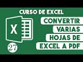 Convierte varias hojas de Excel a PDF fácilmente