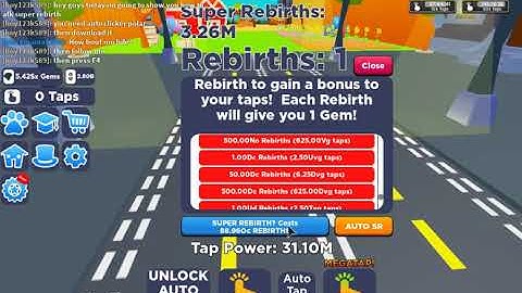 how to afk super rebirth in tapping simulator
